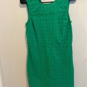 Elegant Green Sleeveless Dress
